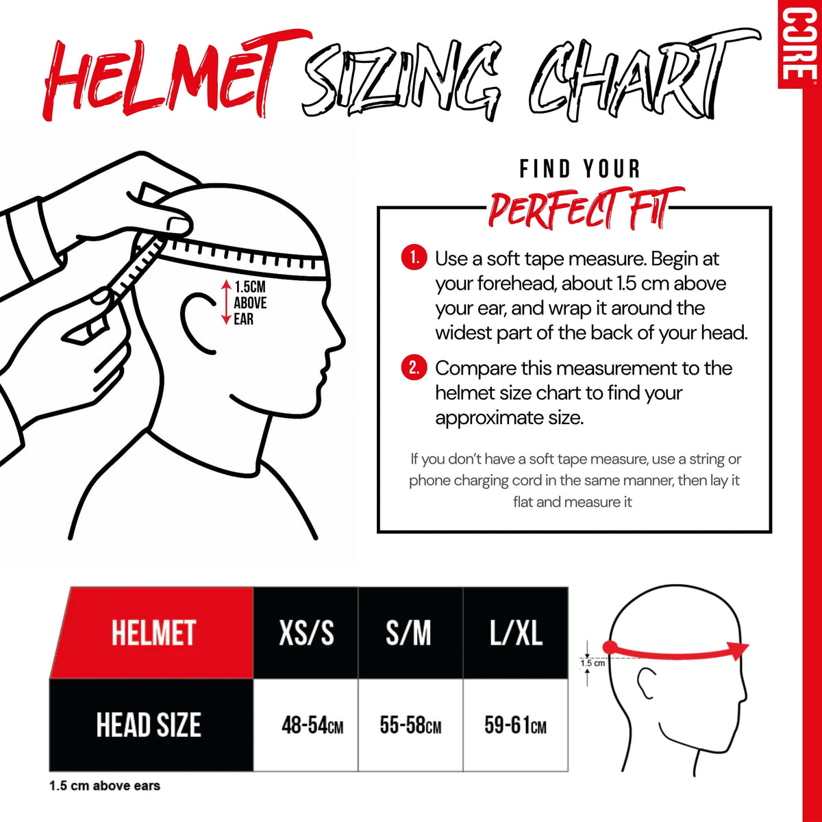 CORE Action Sports Helmet - Grey