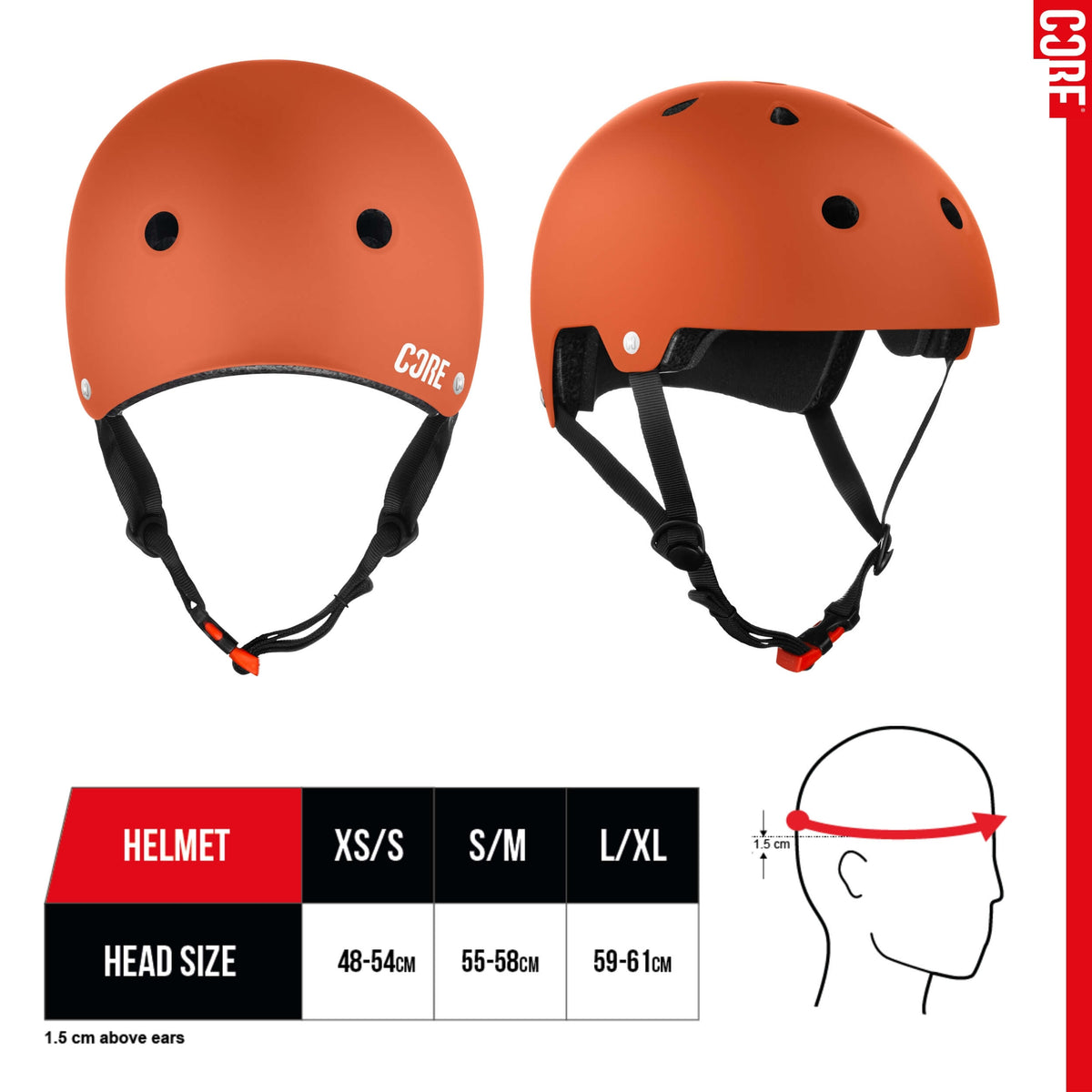 CORE Action Sports Helmet – Peach