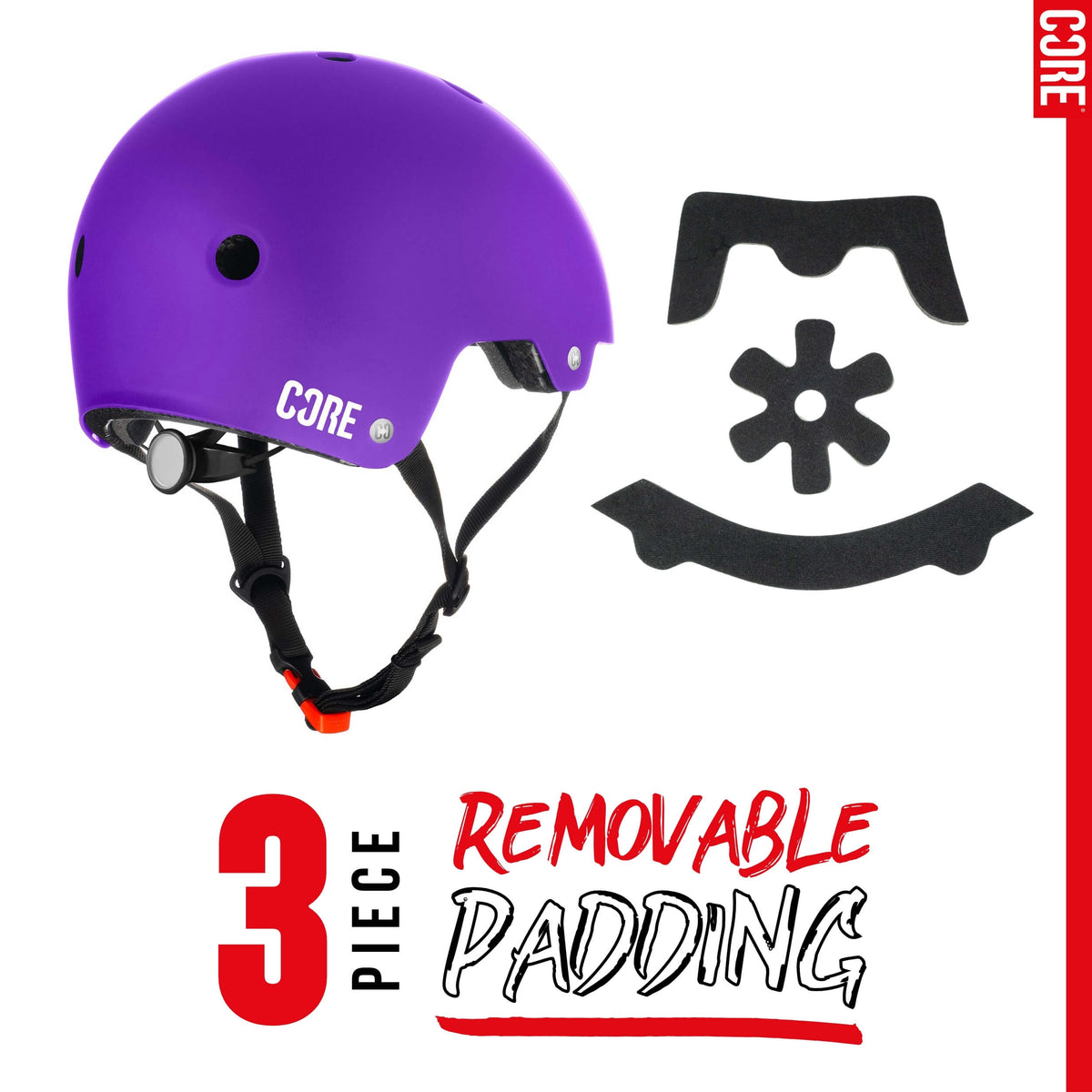 CORE Action Sports Helmet – Purple