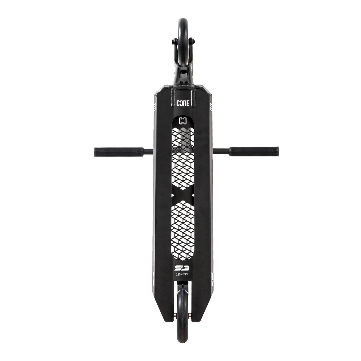 CORE SL3 complete stunt scooter in black - underside view
