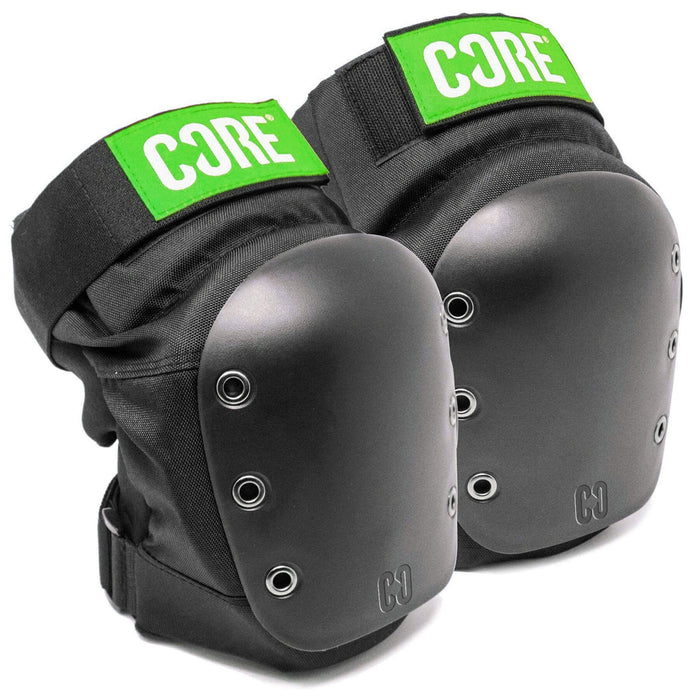 CORE Protection Street Pro Knee Pads Bundle - Neon Green Tags
