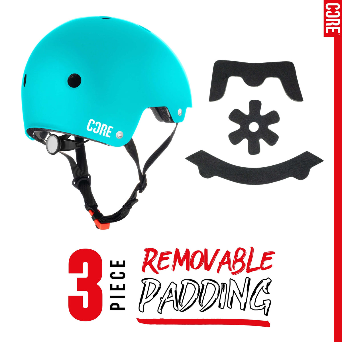 CORE Action Sports Helmet – Teal